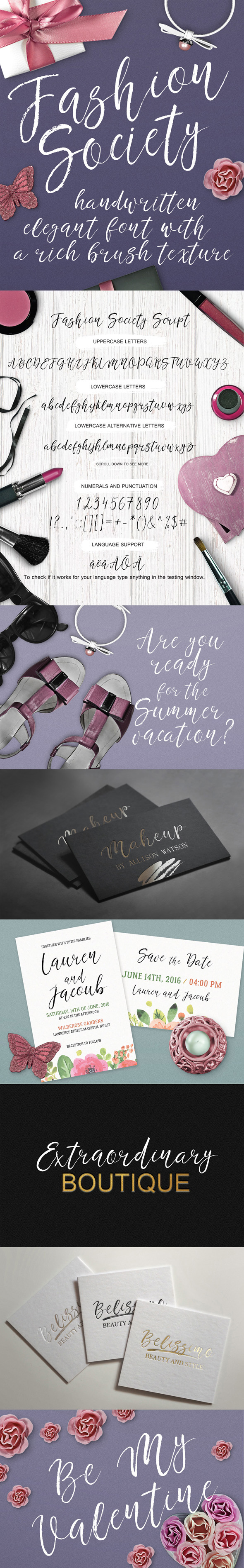 Fashion Soicety Handwritten Font - Hand-writing Script