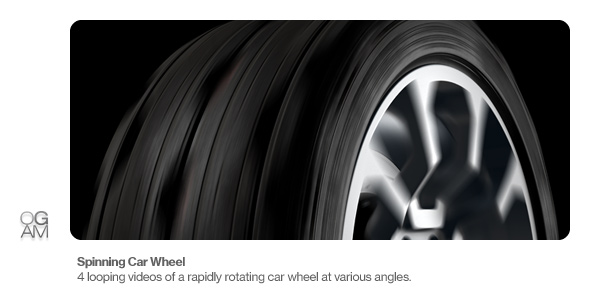 Spinning Car Wheel 4-Pack 4K Spinning Car Wheel 4-Pack 4K