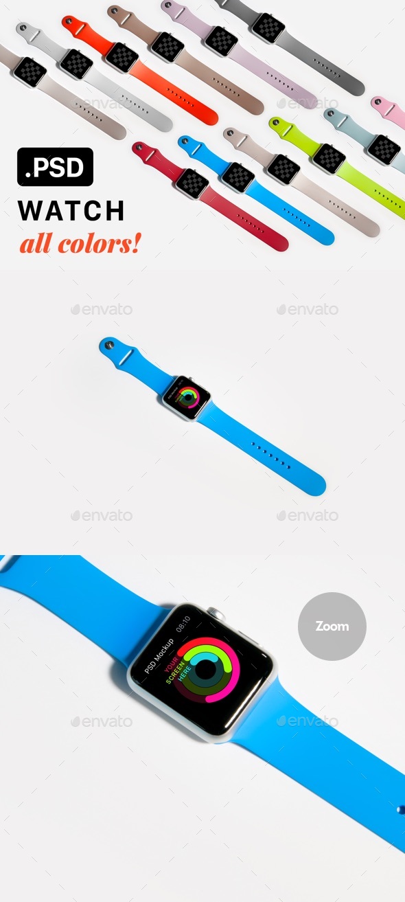 Watch Mockup - Mobile Displays