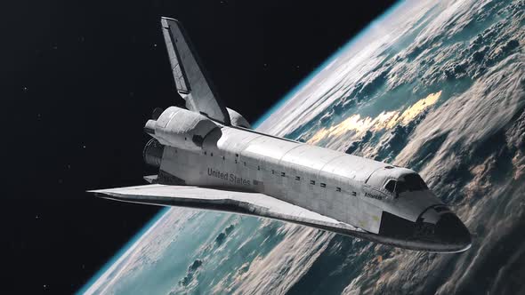Space Shuttle in Earth Orbit 2