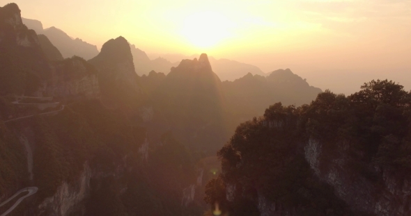 Tianmen Mountains in Zhangjiajie