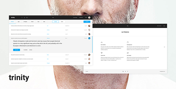 Trinity – Dashboard PSD and Sketch - Business Corporate