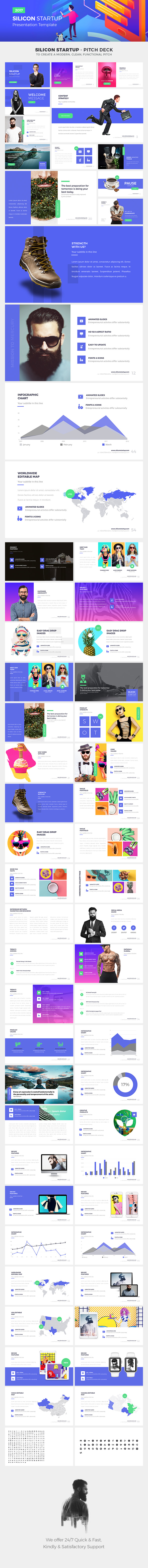 SILICON STARTUP - Powerpoint Presentation Template - Business PowerPoint Templates