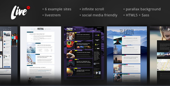 Live — Blog Template - Personal Site Templates