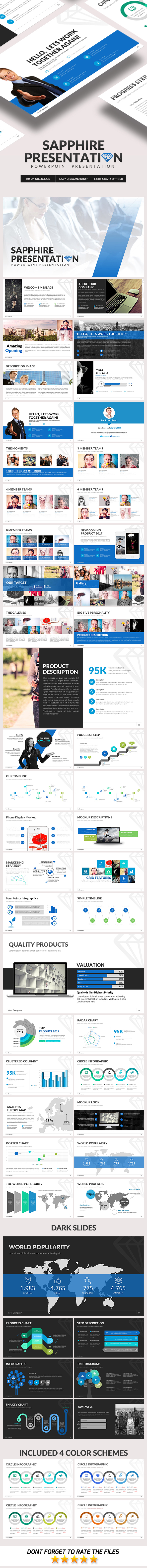Sapphire Powerpoint Template - Business PowerPoint Templates