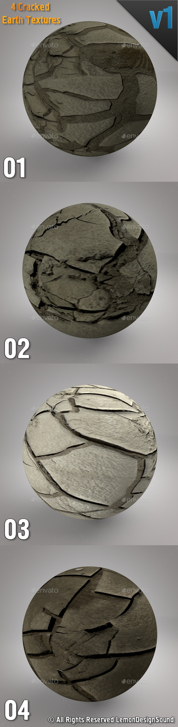 4 Cracked Earth - 3Docean 19450235