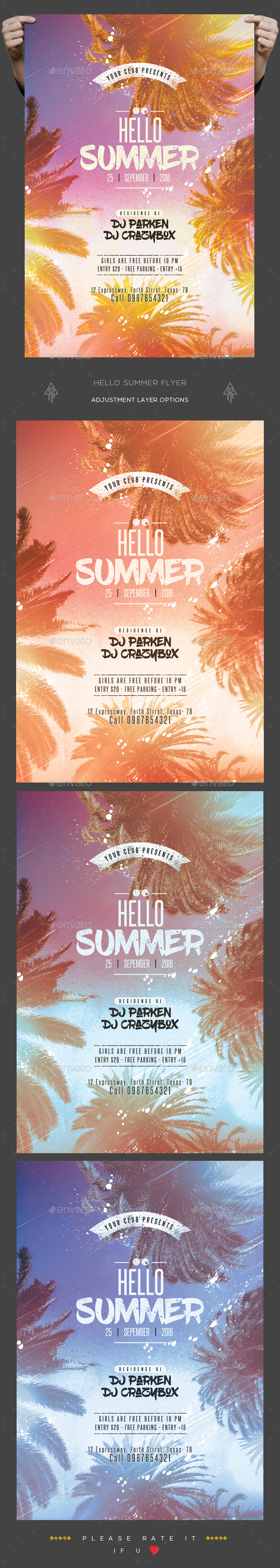Summer Flyer - Clubs & Parties Events