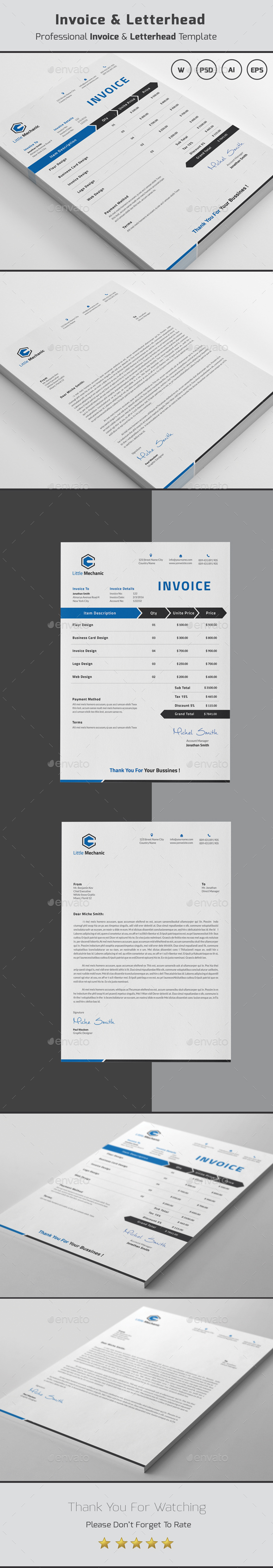 Invoice - Stationery Print Templates