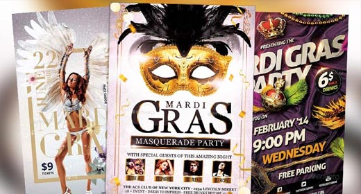 Best Mardi Gras Flyer Templates