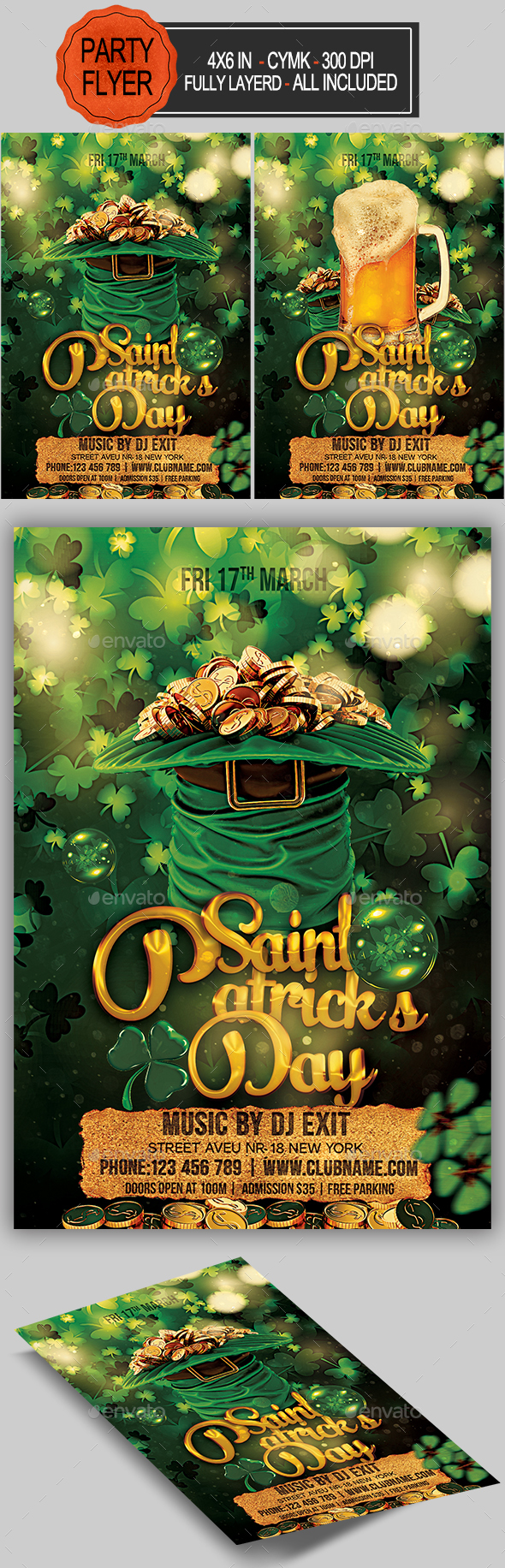 St Patrick’s Day Flyer - Holidays Events