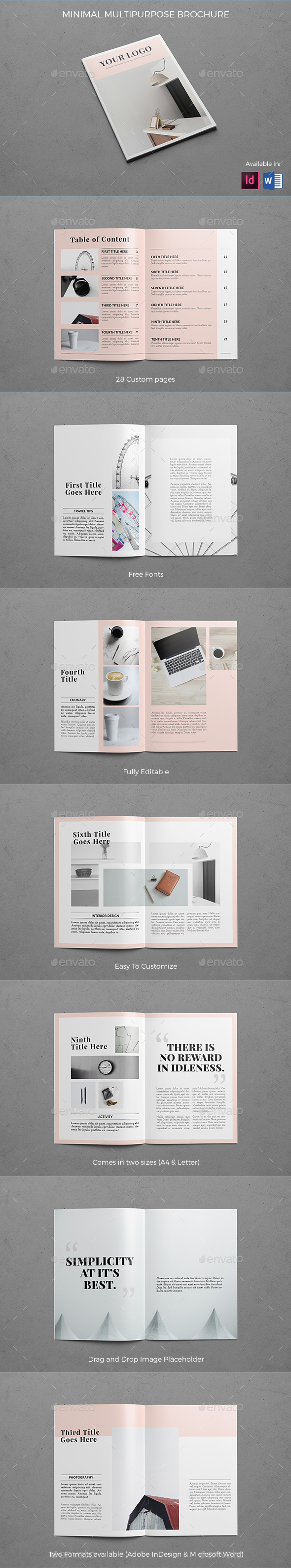 Minimal Modern Brochure - Brochures Print Templates