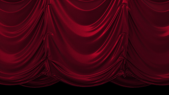 Red Vertical Curtain