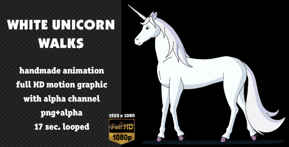 unicorn that walks on a leash