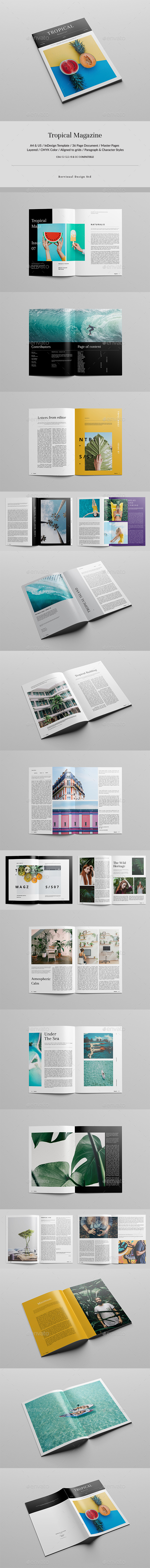 Tropical Magazine - Magazines Print Templates