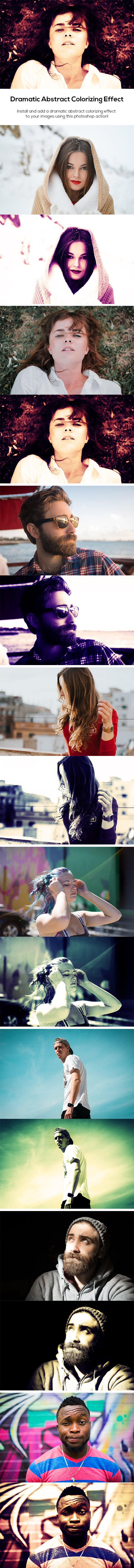 Dramatic Abstract Colorizing Effect - Photo Effects Actions