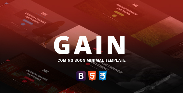 Gain Coming Soon - ThemeForest 19452822