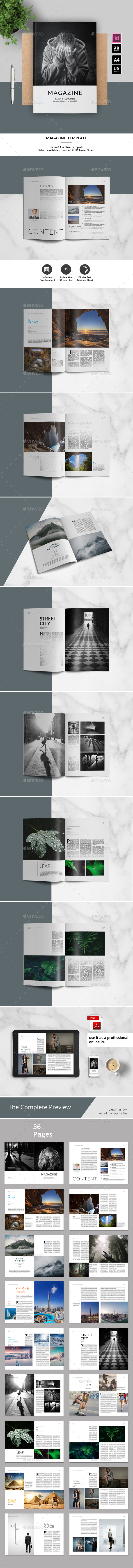 Magazine Template - Magazines Print Templates