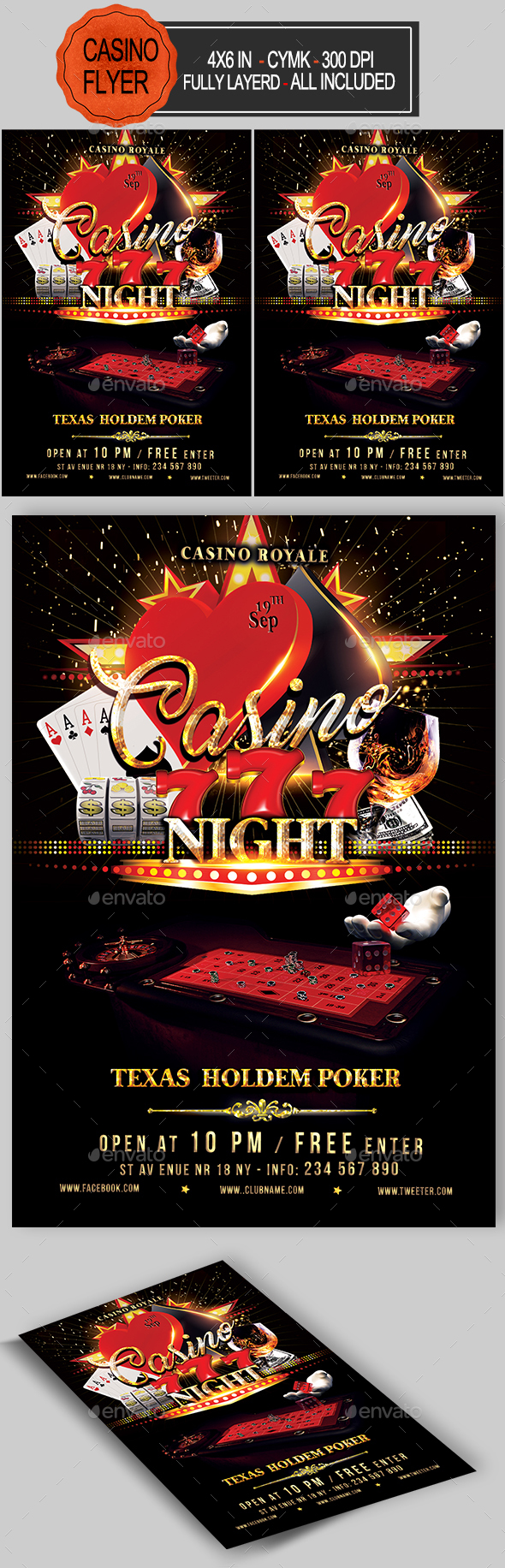 Casino Flyer - Events Flyers