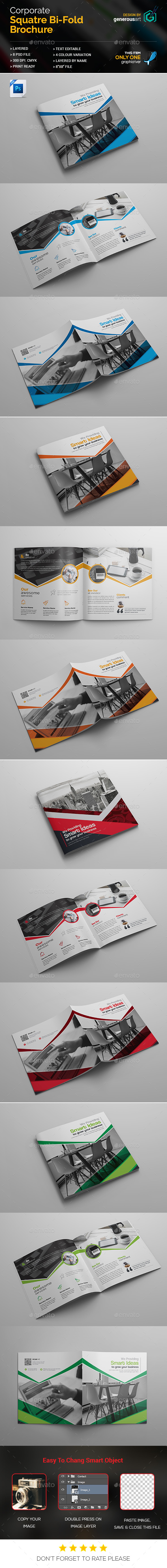Business Square Bi-Fold - Corporate Brochures