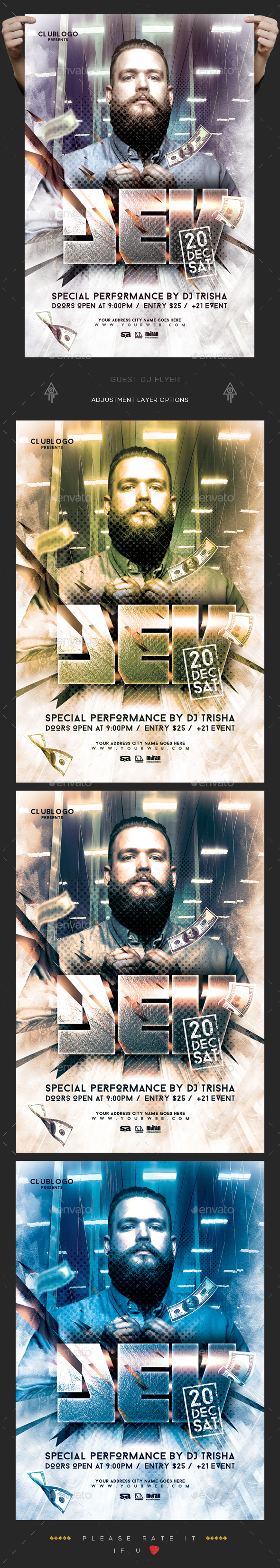 Guest Dj Flyer - Clubs & Parties Events