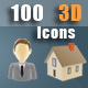 100 Animated 3D Icons - VideoHive Item for Sale