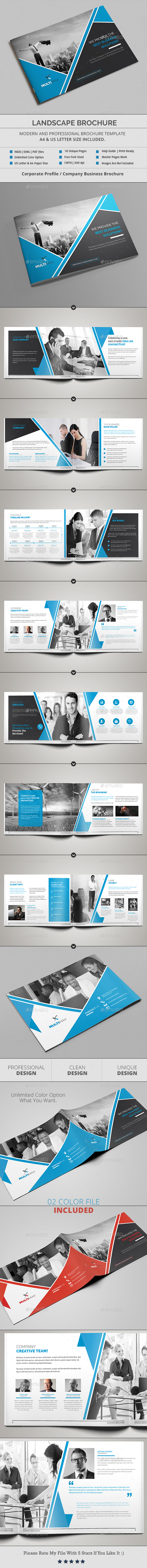 Landscape Brochure - Brochures Print Templates