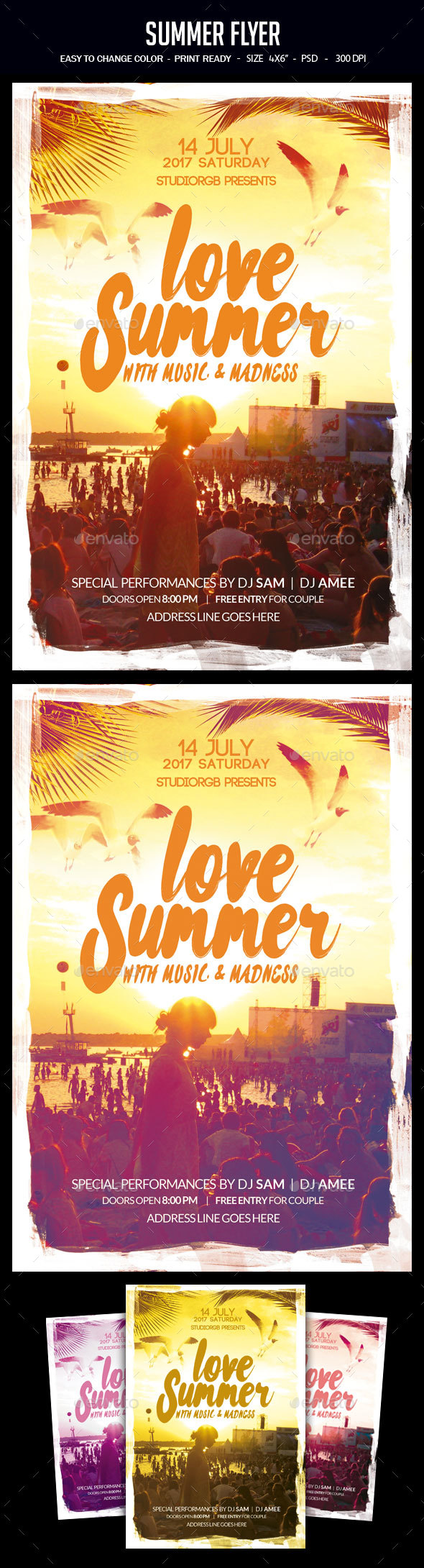 Summer Flyer - Clubs & Parties Events