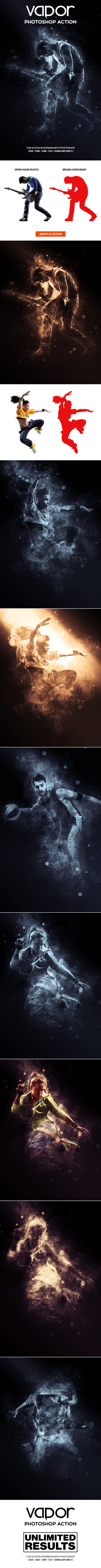 Vapor Photoshop Action - Photo Effects Actions