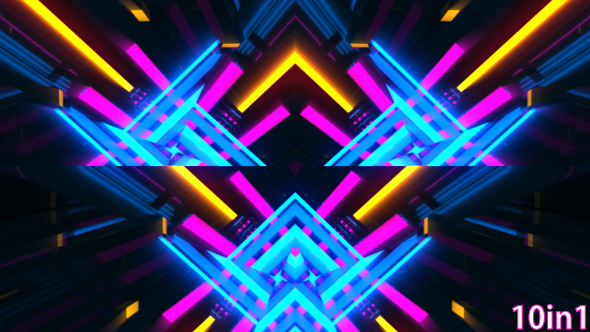 VJ Neon Lights Background