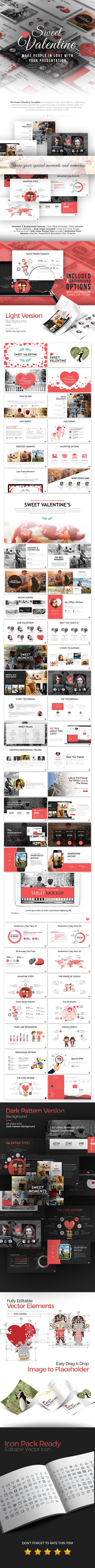 Sweet Valentine Powerpoint Template - Business PowerPoint Templates
