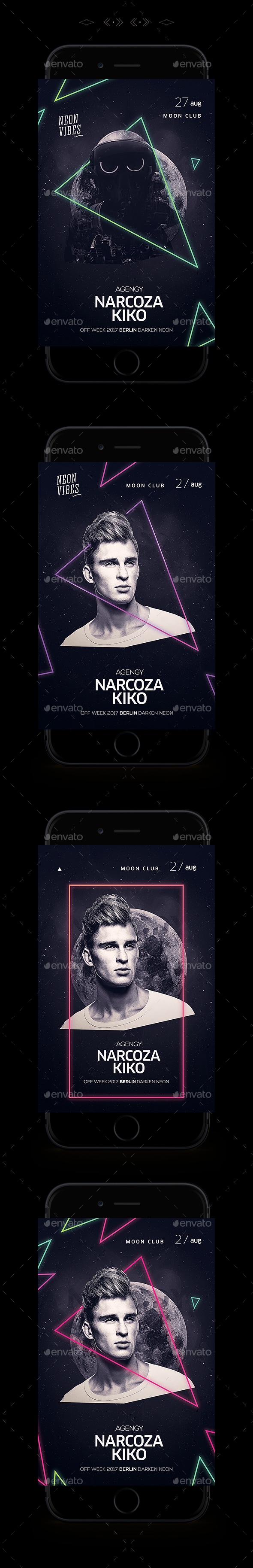Neon Flyer - Clubs & Parties Events