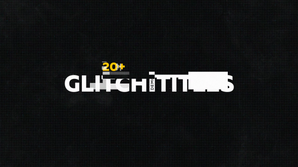 Glitch Titles Pack - VideoHive 19458340