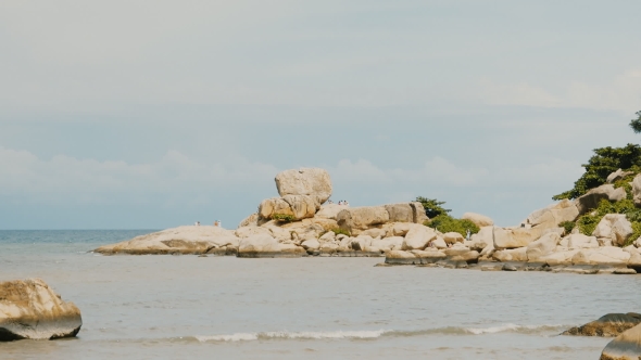 Hon Chong Cape. Popular Tourist Destinations at Nha Trang. Vietnam alt