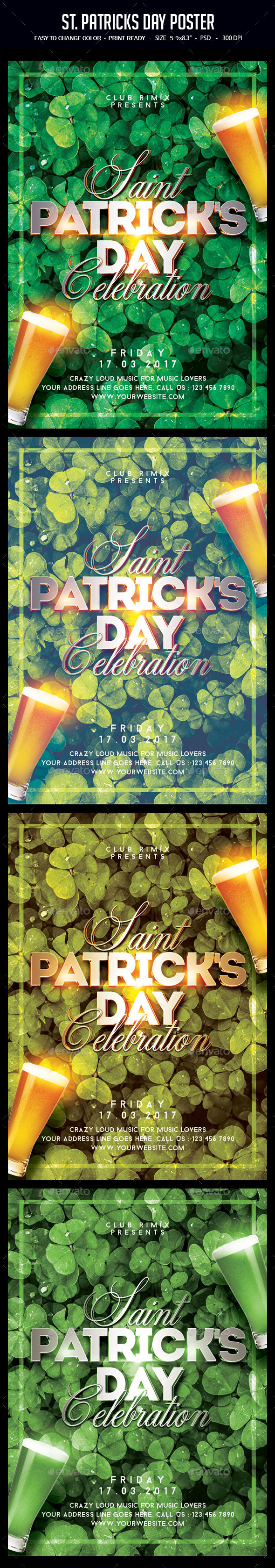 St. Patrick's Day Poster - Clubs & Parties Events