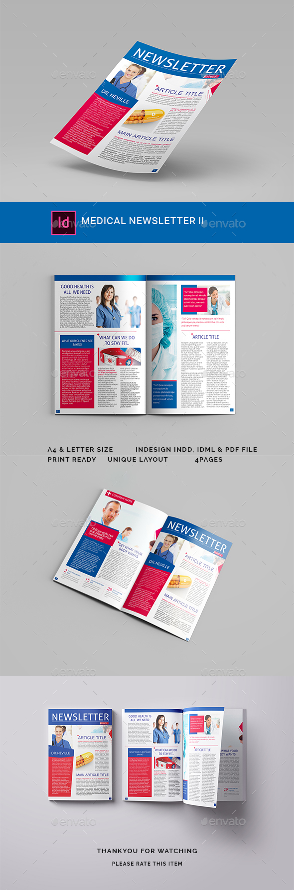 Medical Newsletter II - Newsletters Print Templates