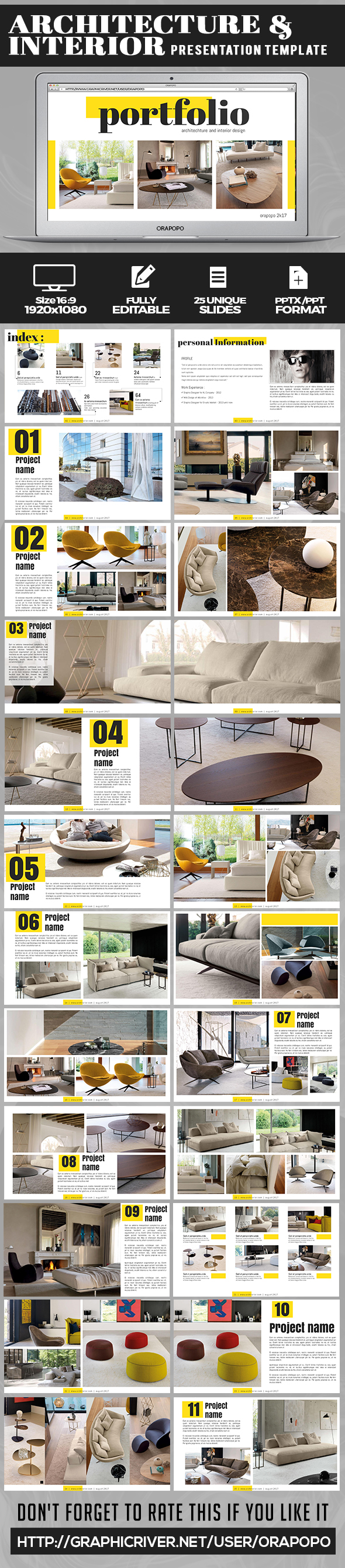 Architecture and Interior Presentation - Creative PowerPoint Templates