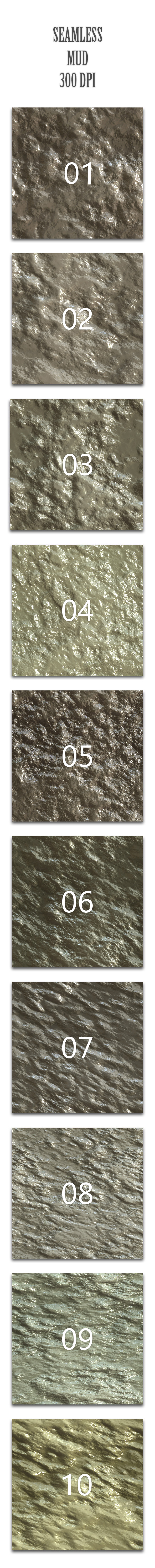Seamless Mud - Nature Textures / Fills / Patterns