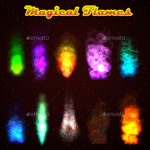 Magical Flames - Sprites Game Assets