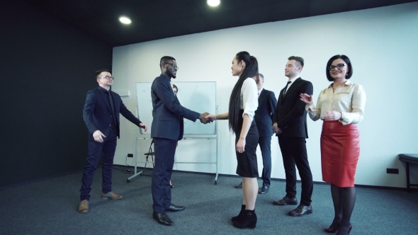 Businessmen Shaking Hands alt