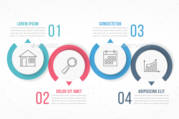 Four Options Infographics - Infographics