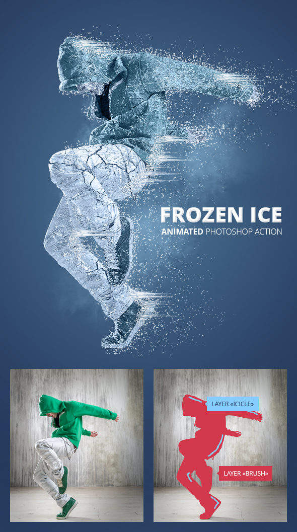 frozen ice photoshop action free download