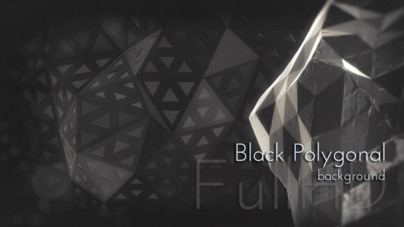 Black Polygonal Background