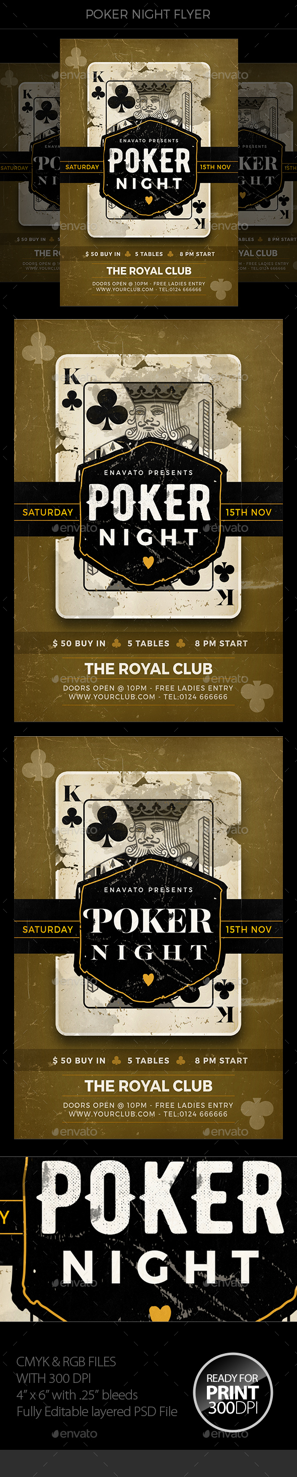 Poker Night Flyer - Events Flyers