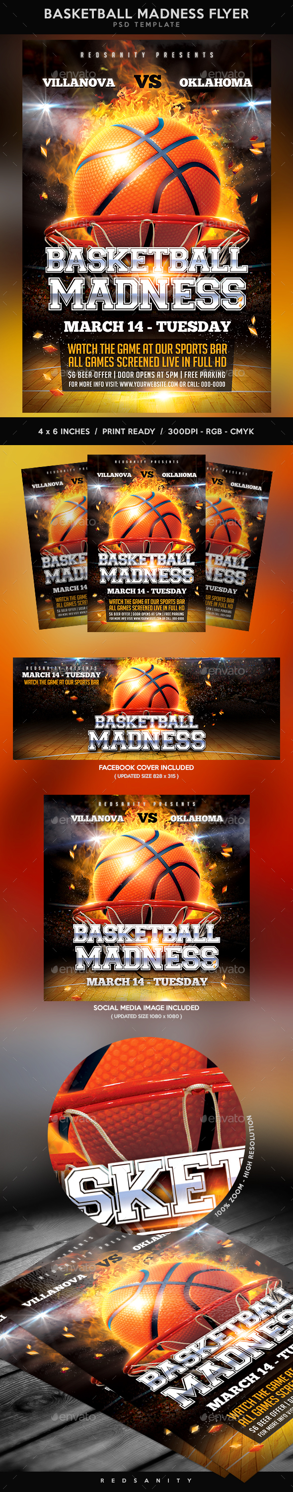Basketball Madness Flyer - Sports Events
