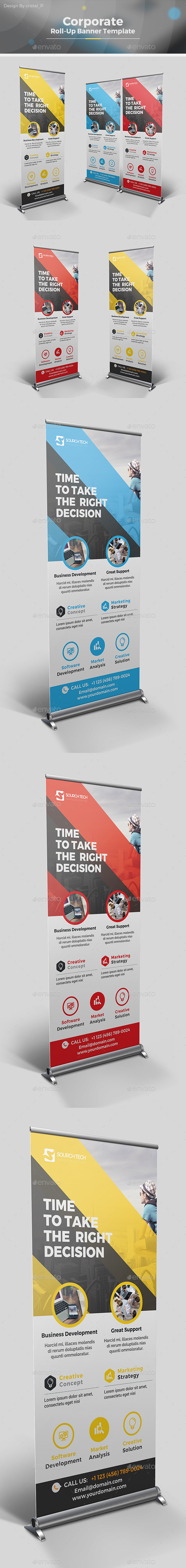 Corporate Roll-up Banner - Signage Print Templates