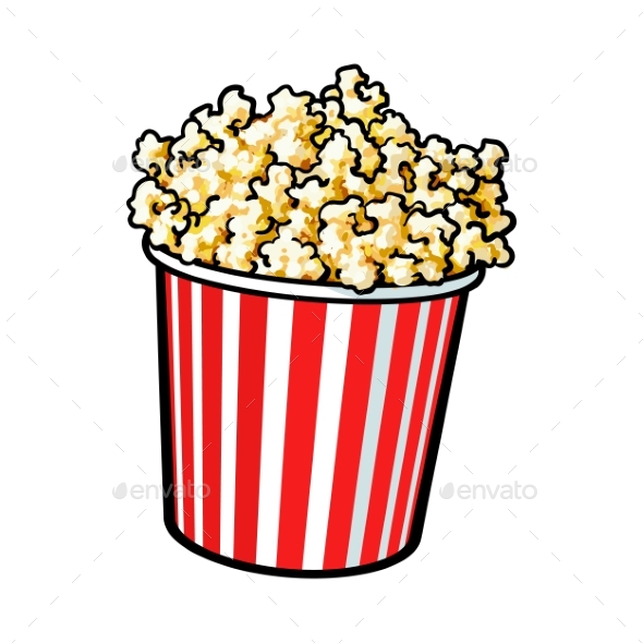 Cinema Popcorn - Food Objects