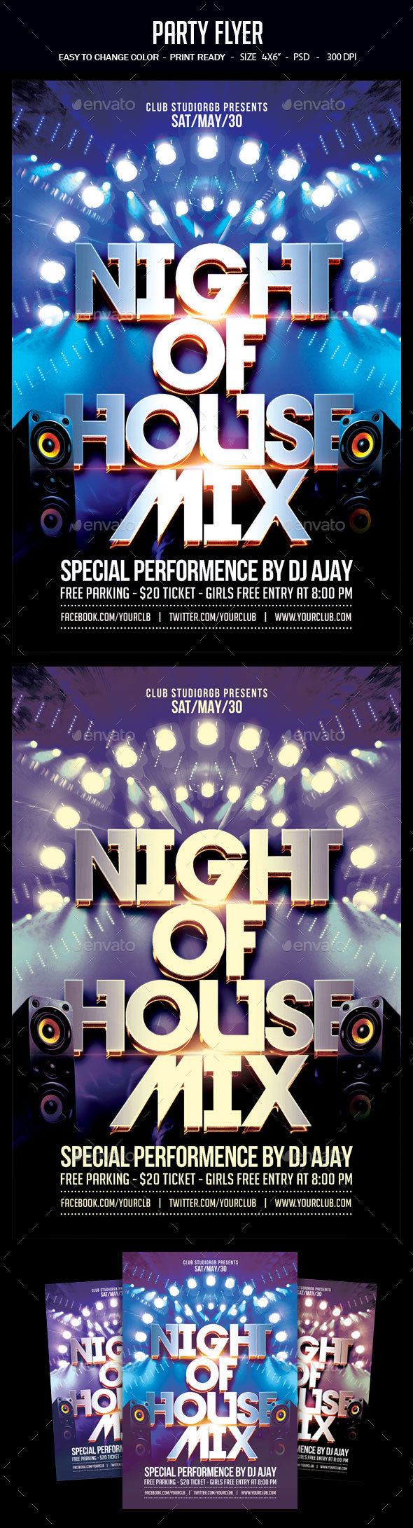 Party Flyer - Clubs & Parties Events