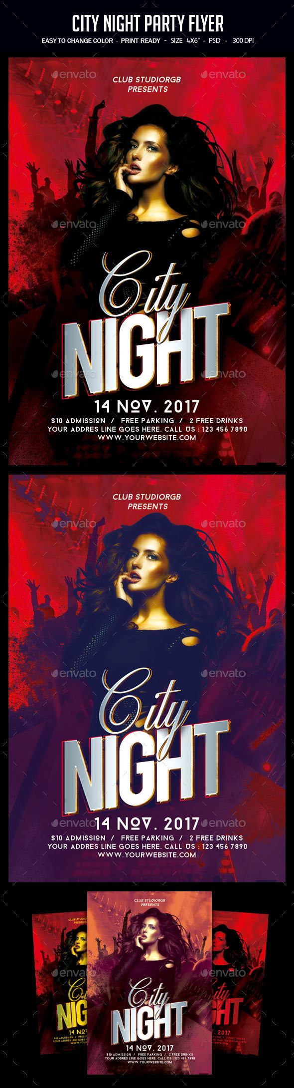 City Night Party Flyer - Clubs & Parties Events