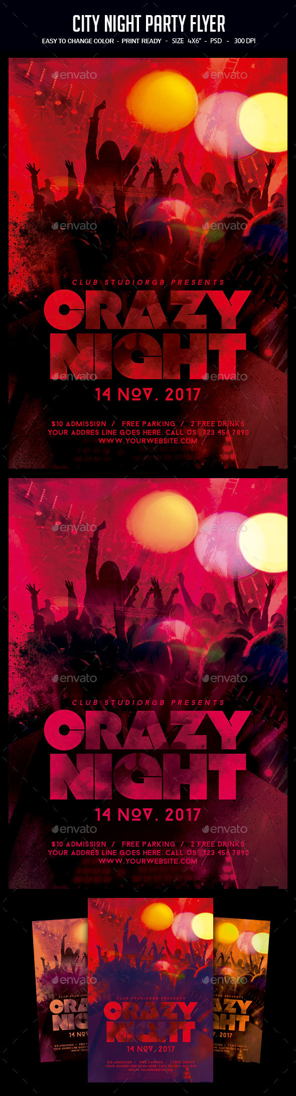 Night Party Flyer - Clubs & Parties Events
