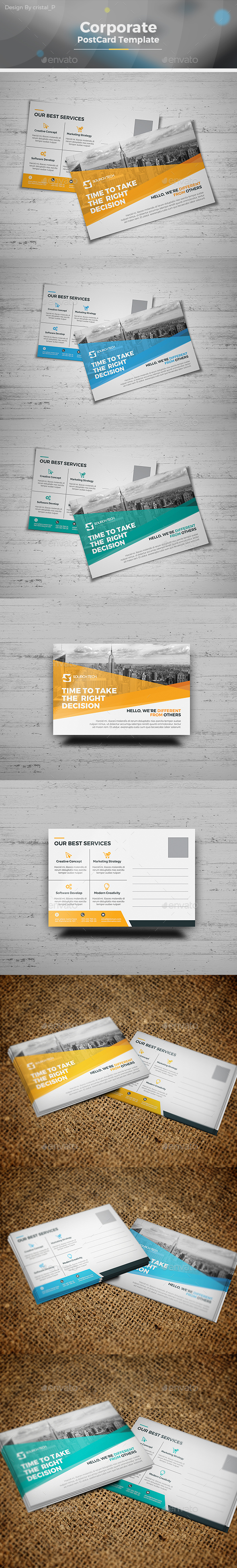 Postcard Template - Cards & Invites Print Templates